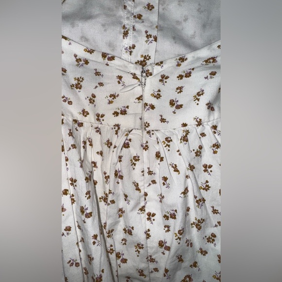 MADEWELL Alexa Ruffle Bodice Button Down Midi Dress Floral Coquette 90s Y2K Cute - Picture 11 of 14